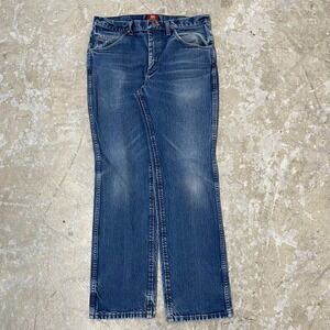 Wrangler Jeans Mens 32x30 Pants‎ Slim Cowboy 36MWZ Western Faded Denim Tag 33x32